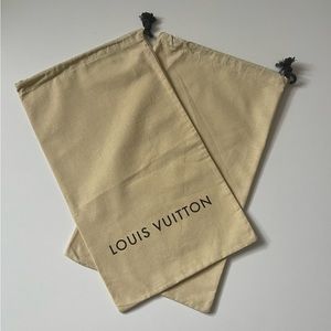 Authentic Louis Vuitton Drawstring Dust Bag - Set of 2